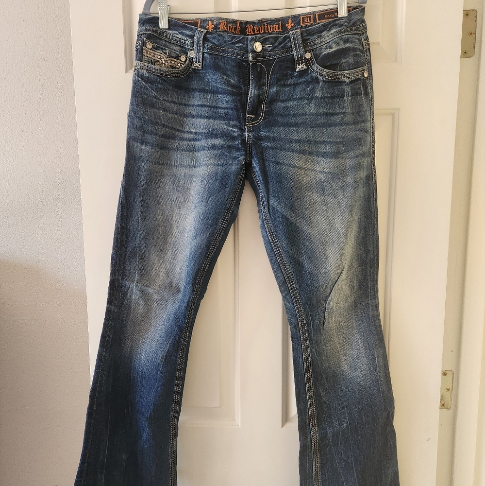Rock Revival Blue Boot Cut Jeans